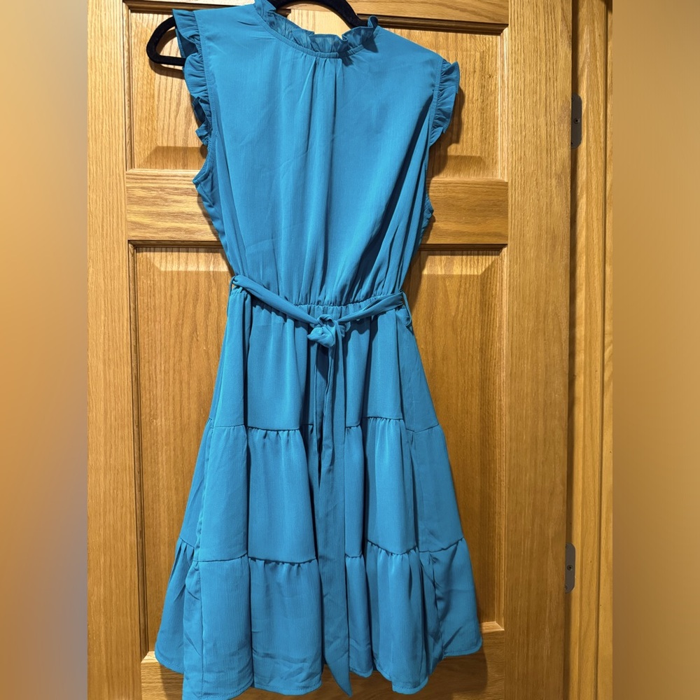 Teal Mini dress